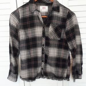 Justice girls button down. Size 10. Cotton/rayon